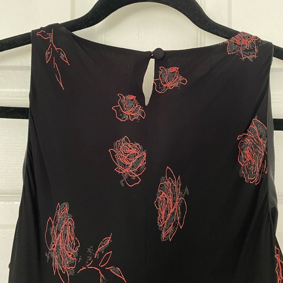 Evan Picone Vintage High Neck Sleeveless Floral Dress US 8/ M - Picture 3 of 5